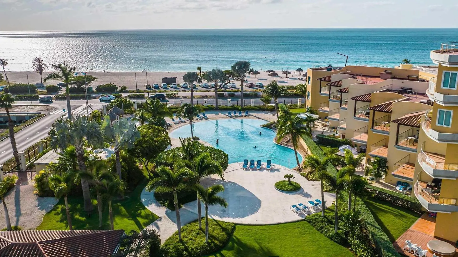 Beachfront - Ocean Extravaganza 3Br Condo - E121 Палм Бич 0*,  Аруба